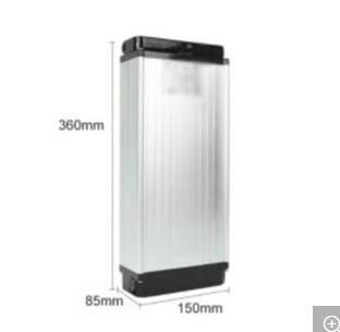 ईबाइक रिप्लेसमेंट बैटरी लंबी चक्र 48V 250W 500W सिल्वर रियर रैक रिचार्जेबल ईबाइक बैटरी Fiets Accufahrrad Akku Fur Elektrofahrrader लिथियम बैटरी