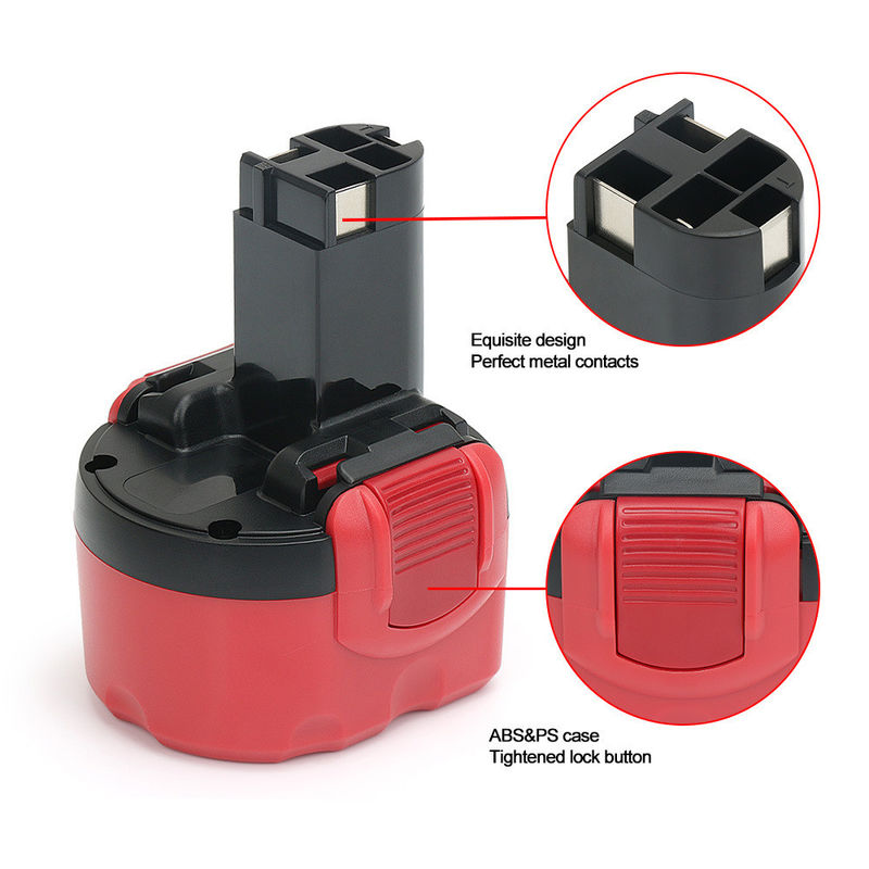 पावर टूल बैटरी 9.6V 2500mAh के लिए Boschbat048, Bat100, Bat119, 2607 335 540, 2607 335 674, 2607 335 682