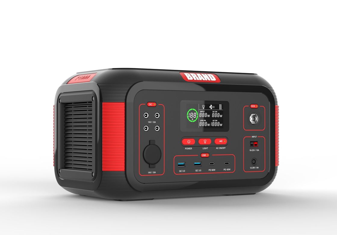 यूएसबी 1000W 22.2V 36.4ah रिचार्जेबल सोलर पोर्टेबल पावर स्टेशन घर के लिए आउटडोर कैंपिंग के लिए