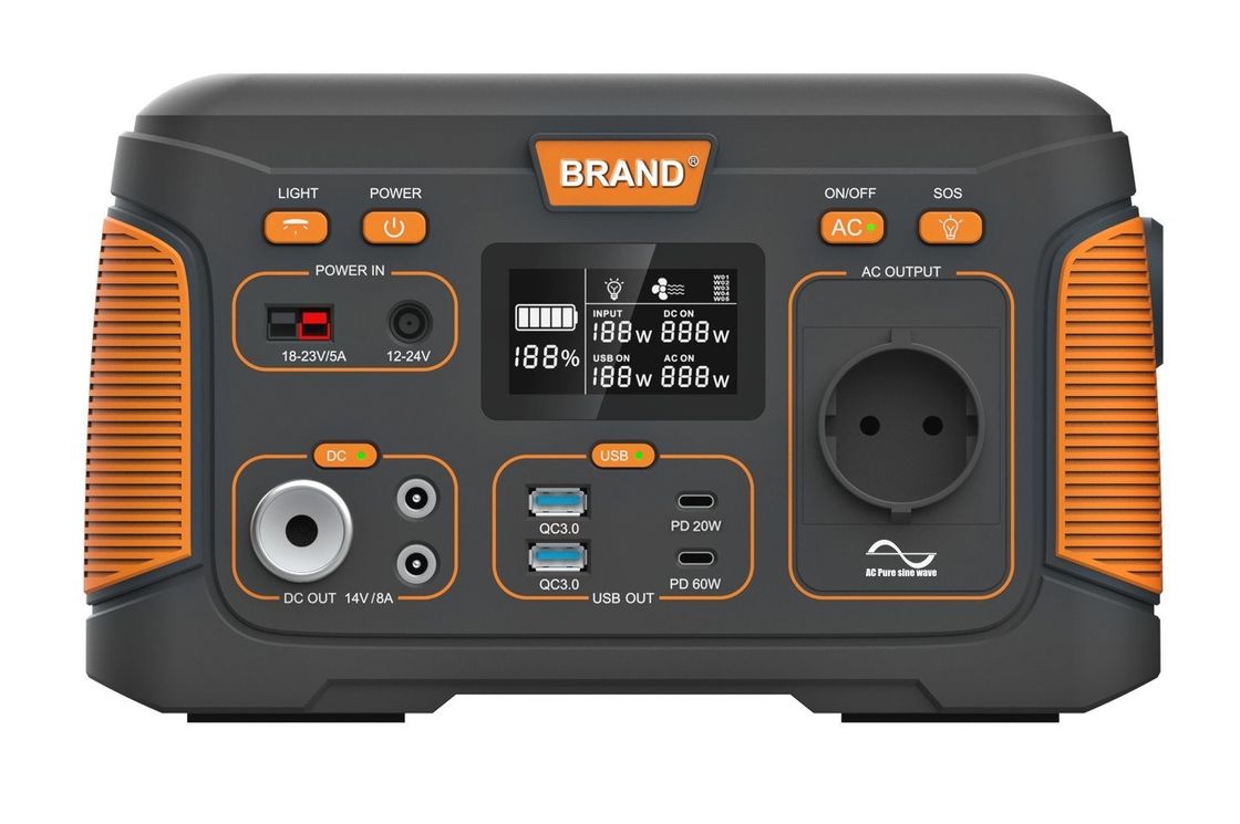 आउटडोर कैंपिंग 300W सौर जनरेटर पोर्टेबल पावर स्टेशन 14.8V 20.8ah बहुक्रियाशील पावर स्टेशन