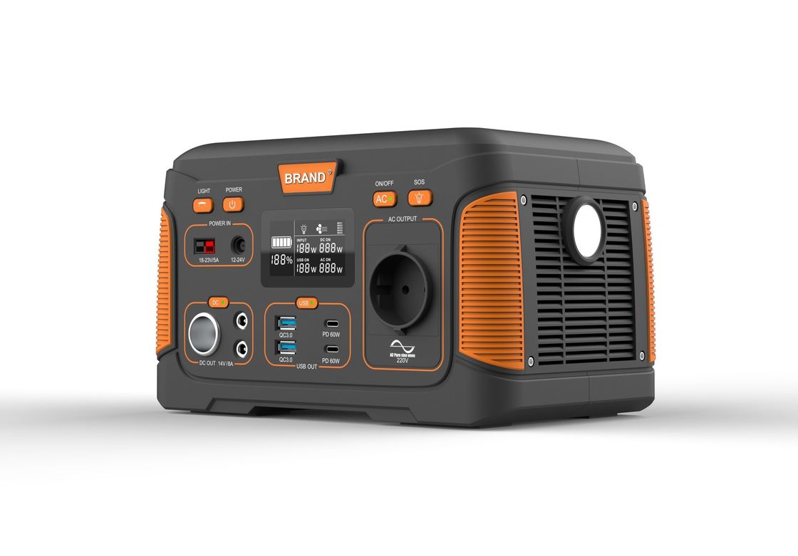 शिविर आपातकालीन घर 300W सौर जनरेटर पोर्टेबल पावर स्टेशन 14.8V 18.2ah बिजली की आपूर्ति रात मछली पकड़ने के लिए