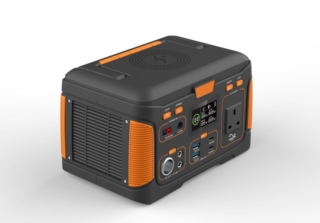 300W आउटडोर पोर्टेबल बैटरी स्टेशन पिकनिक मोबाइल पावर सप्लाई 12V पावर स्टेशन आउट कैम्पिंग मछली पकड़ने के लिए