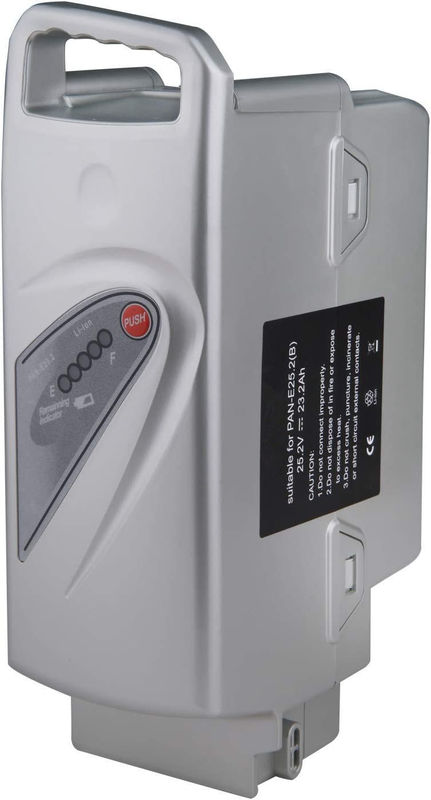25.2V 23.2AH 18650 लिथियम ई-बाइक बैटरी पैनासोनिक प्रतिस्थापन 25.2V लिथियम बैटरी इलेक्ट्रिक बाइक के लिए
