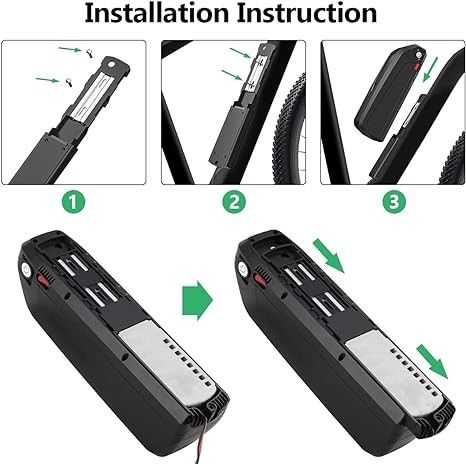 48V 13Ah Ebike डाउनट्यूब बैटरी लिथियम आयन बैटरी 18650 कोशिकाएं इलेक्ट्रिक साइकिल हटाने योग्य बैटरी पैक