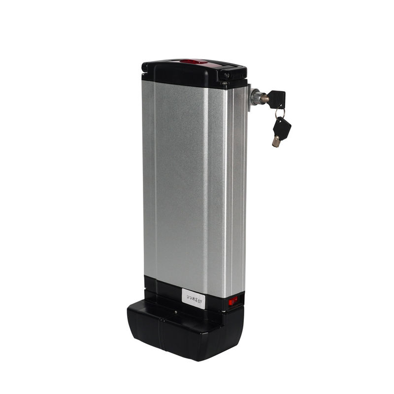 ईबाइक रिप्लेसमेंट बैटरी लंबी चक्र 48V 250W 500W सिल्वर रियर रैक रिचार्जेबल ईबाइक बैटरी Fiets Accufahrrad Akku Fur Elektrofahrrader लिथियम बैटरी