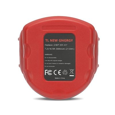 रिचार्जेबल 3.0mAh बॉश 7.2 V बैटरी Ni-CD Ni-MH 2 607 335 437, 2 607 335 587