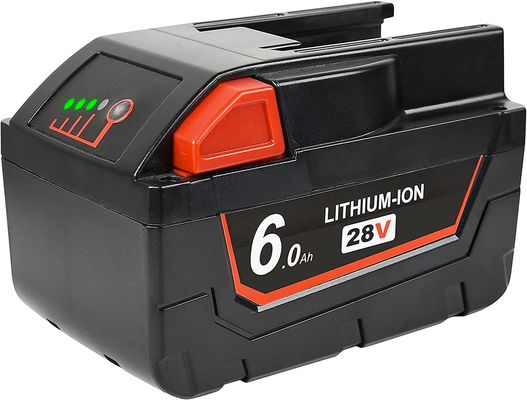28V 6000mAh स्लाइड पैक बैटरी मिल्वौकी के साथ संगत ताररहित बिजली उपकरण संगत प्रतिस्थापन मिल्वौकी