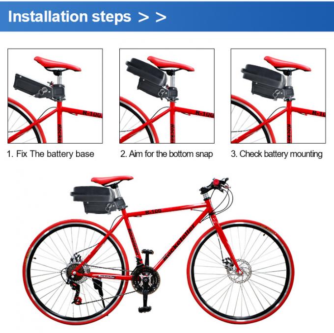 48V 8ah 9ah 10ah 12ah Folding Bicycle Pack with Charger for 250W Scooter Lithium Ion Battery E-Bike Battery