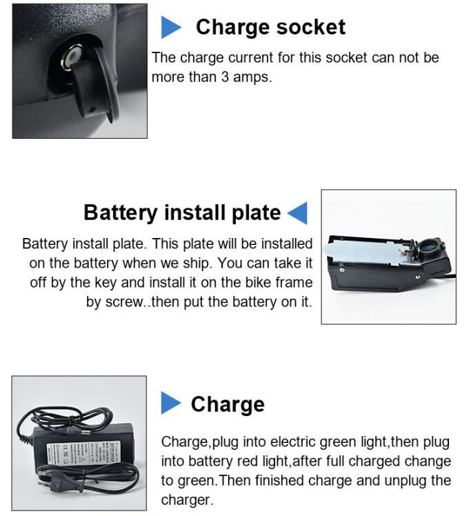 48V 8ah 9ah 10ah 12ah Folding Bicycle Pack with Charger for 250W Scooter Lithium Ion Battery E-Bike Battery